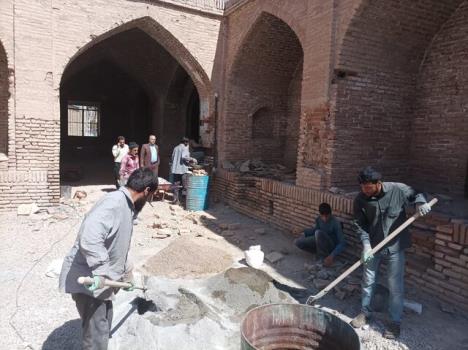 مرمت کاروانسرای شاه عباسی دامغان توسط سرمایه گذار بخش خصوصی