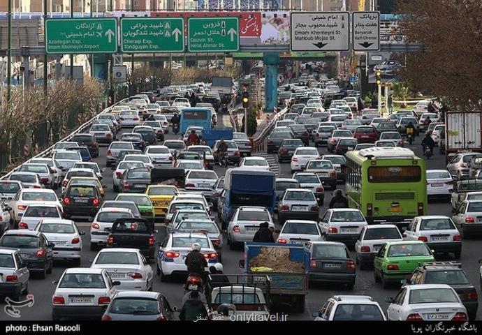 وضعیت ترافیکی معابر و بزرگراه های تهران