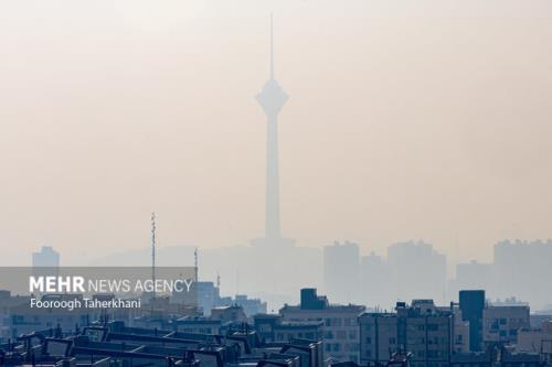 وضعیت هوای تهران نارنجی و آلوده است