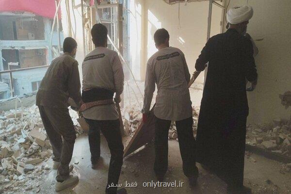 ۹۰ جهادگر مردمی در منطقه ۶ تهران کوشش برای بازسازی مناطق جنگ زده