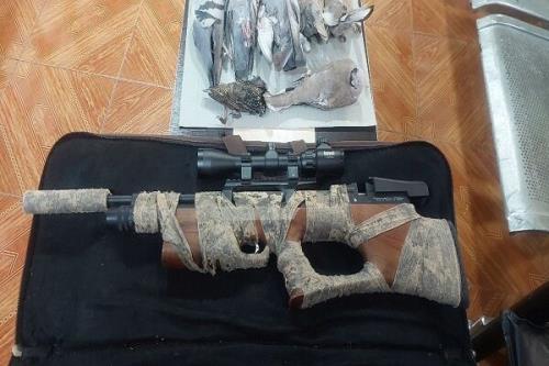 دستگیری شکارچیان غیر مجاز در ری با کشف سلاح دوربین دار