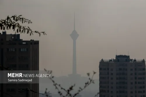 هوای تهران در وضعیت نارنجی و آلوده است