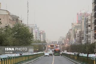 آسمان تهران غبار آلود می شود